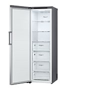 LG 324L Frittstående fryseskap (Shiny Steel) - Energiklasse E, Total No Frost, Express Freeze, Høyre side, åpent, GFT41PZGSZ, thumbnail 11