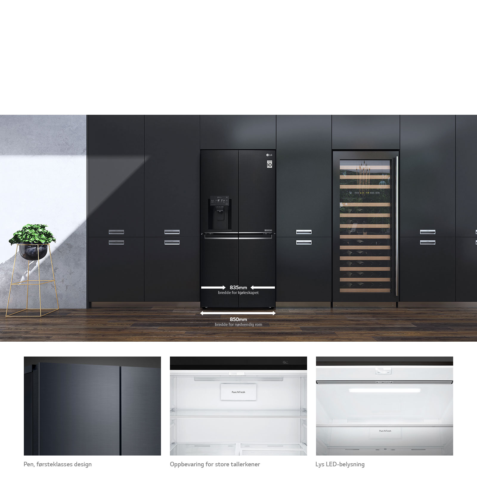 Smalere bredde for en smalere plass1