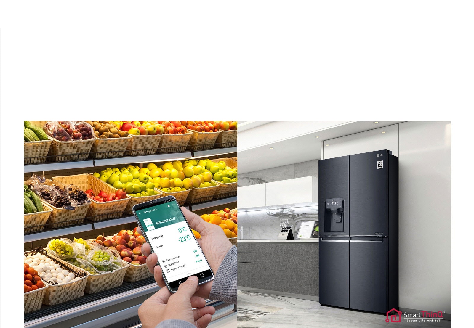 Fjernstyr dine innstillinger i kjøleskapet1