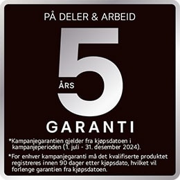 5 års garanti