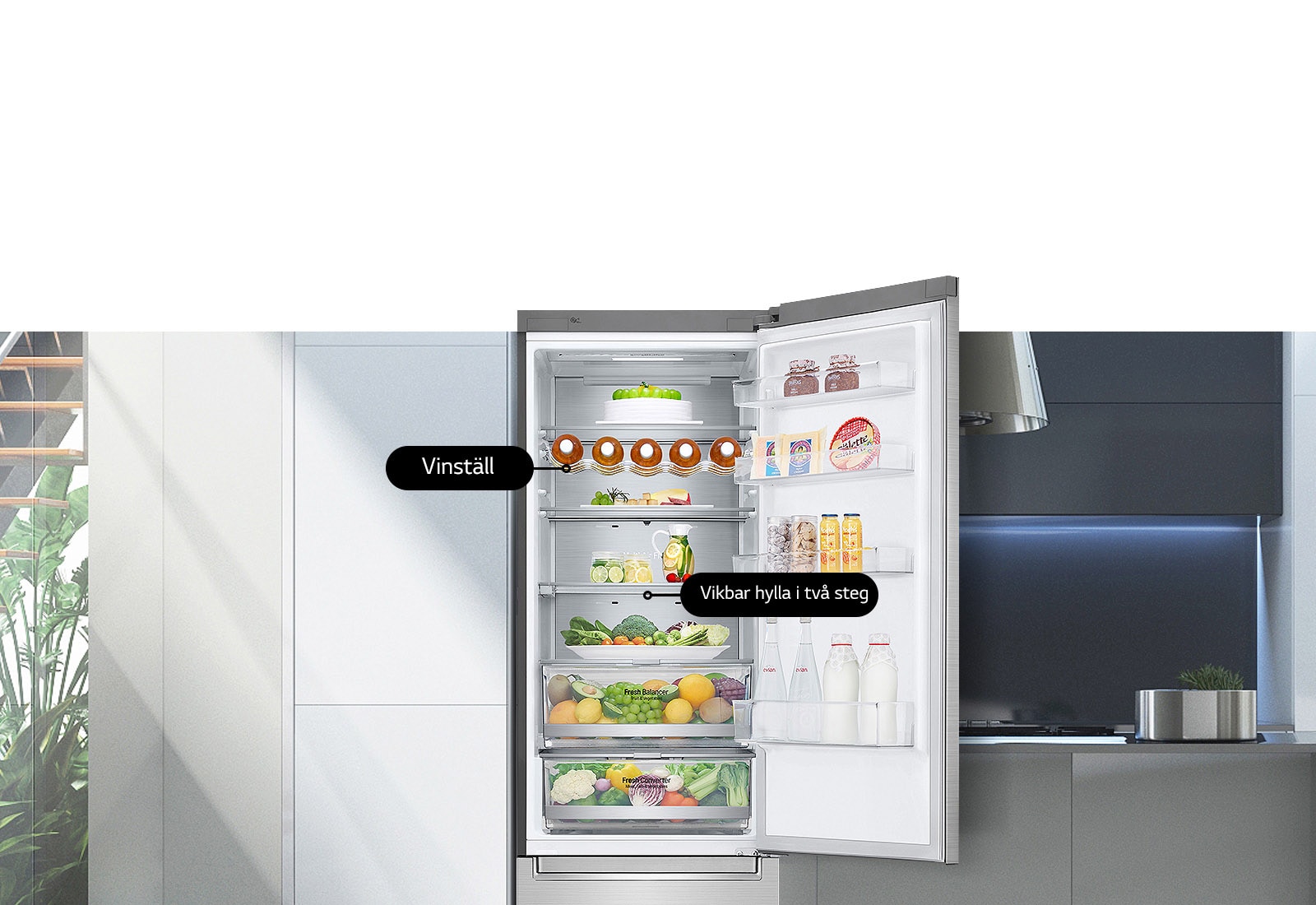 Smarte funksjoner i ditt kjøleskap1