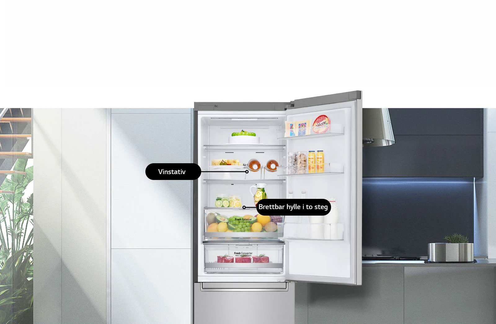 Smarte funksjoner i ditt kjøleskap