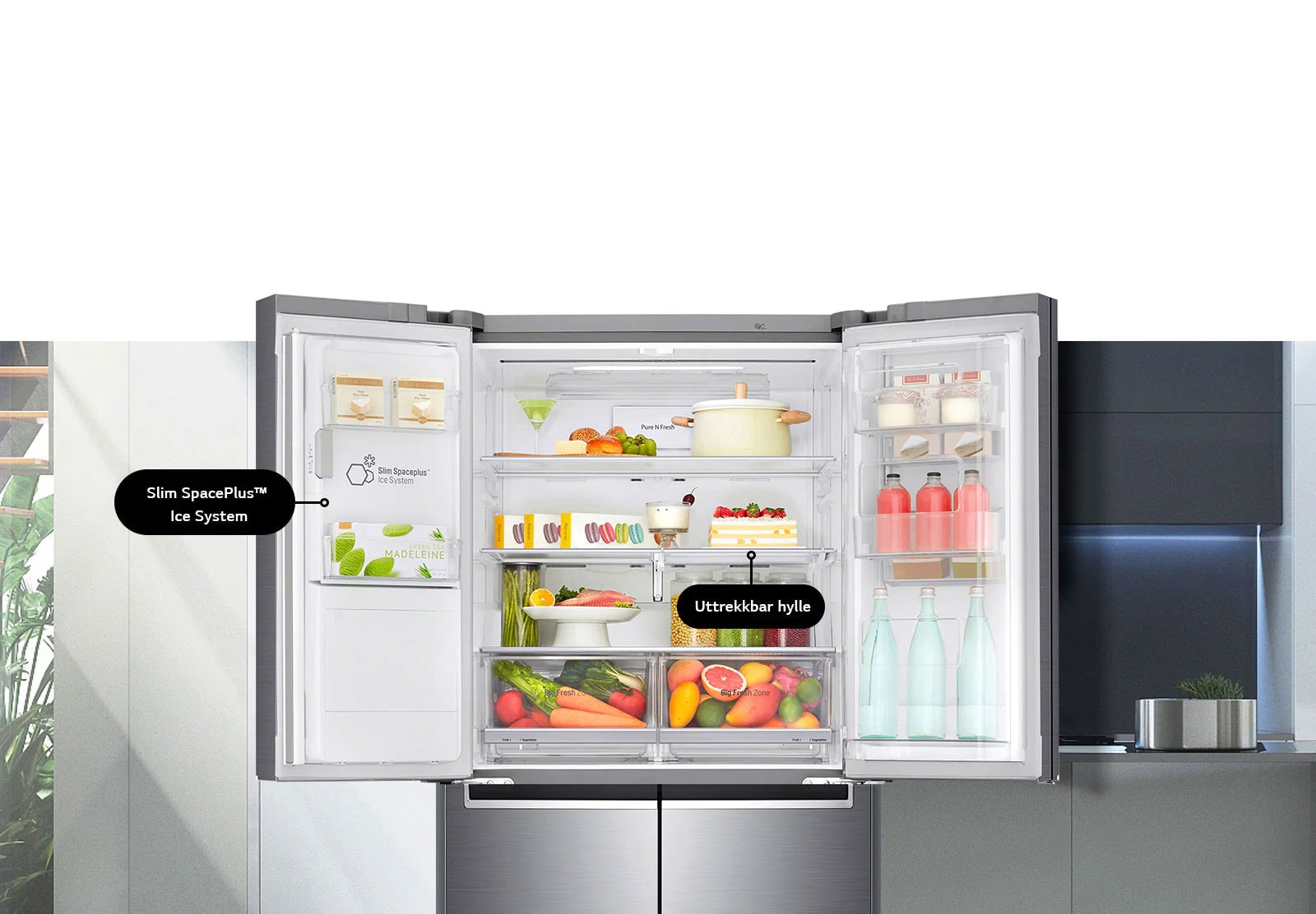 Smarte funksjoner i ditt kjøleskap3