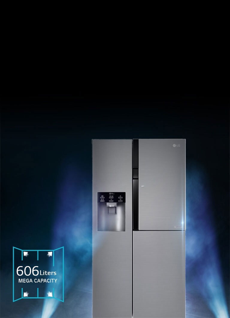 Stor kapasitet på 606 liter2