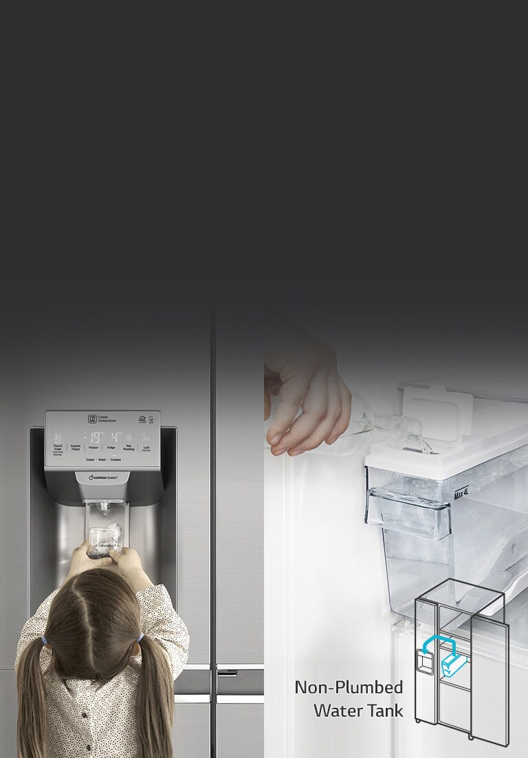 Vanndispenser uten vanntilkopling