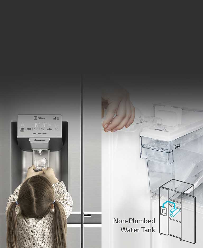 Vanndispenser uten vanntilkopling