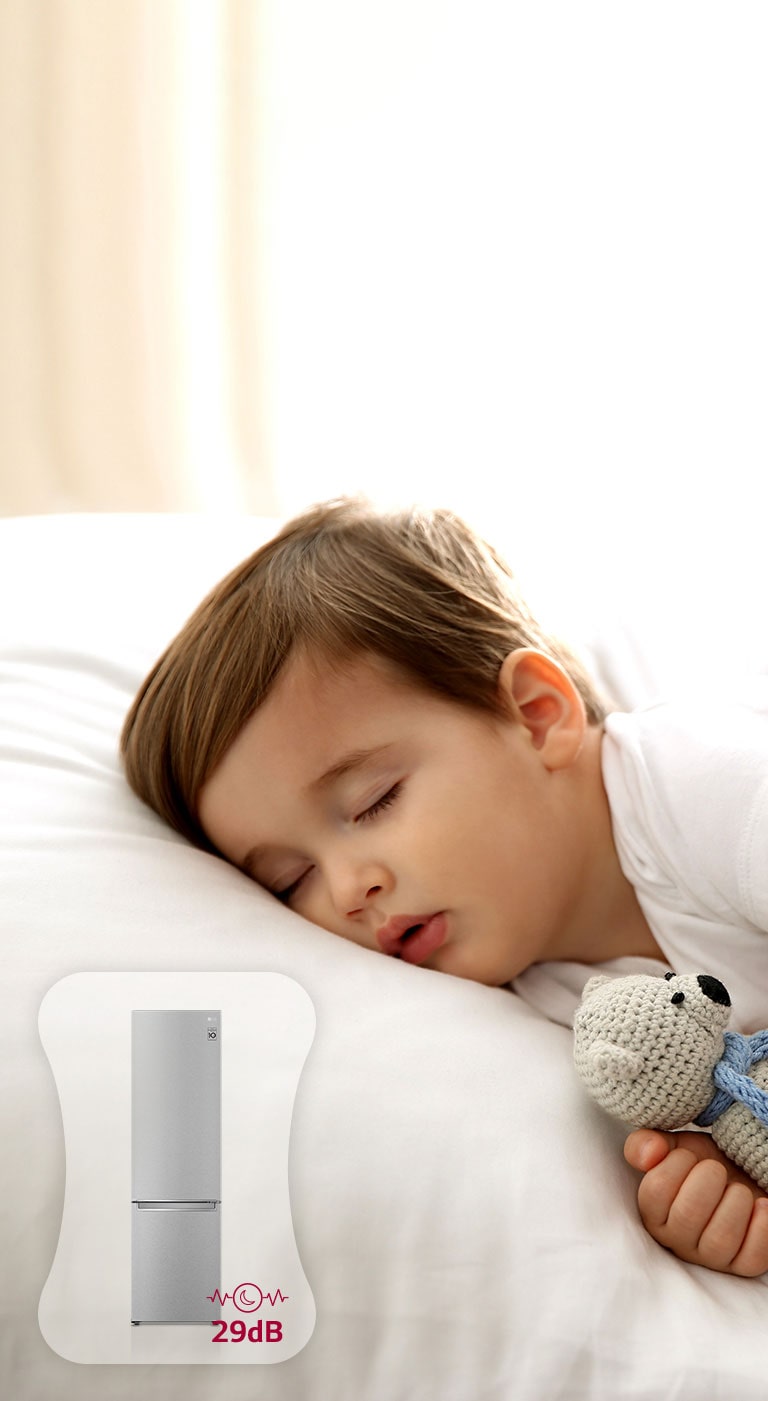 Bilde av et barn som sover komfortabelt.