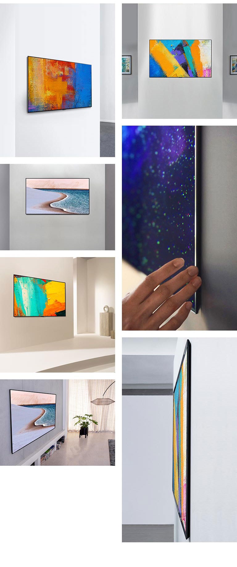 LG 65'' Gallery OLED GX 4K TV med integrert veggfeste LG