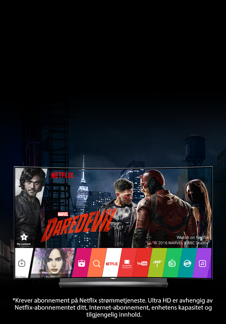 LG OLED-fjernsyn passer perfekt til Netflix