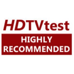 HDTVTest-logo med teksten «Anbefales på det sterkeste».