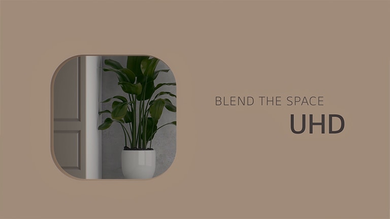 Forskjellige livsstilsbilder av UHD-TV som viser en strand ved solnedgang. (spill av videoen)