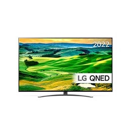 4K QNED TV med et stort, åpent grønt felt med mange bakker.  
