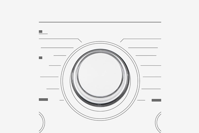 Dette er et forstørret bilde av metallknotten på panelet på en vaskemaskin.