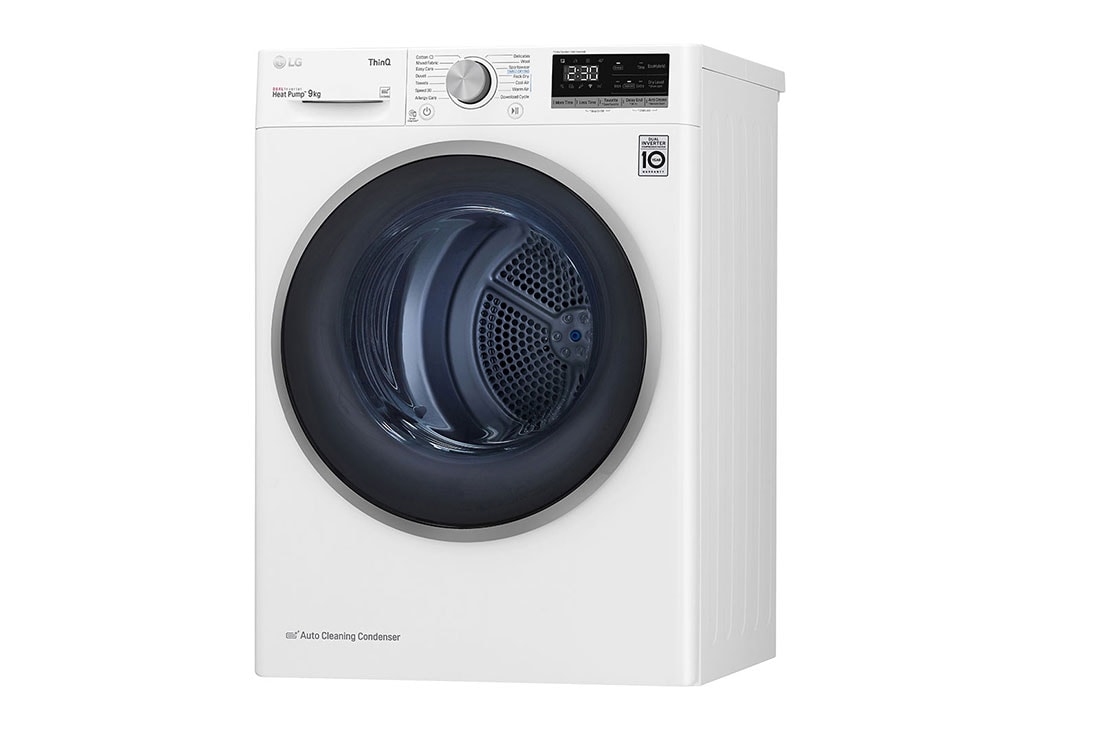 LG 9-kg DUAL Inverter Heat Pump™ Tørketrommel med Eco Hybrid™og Varmepumpeteknologi, F0RV509N1WD, thumbnail 12