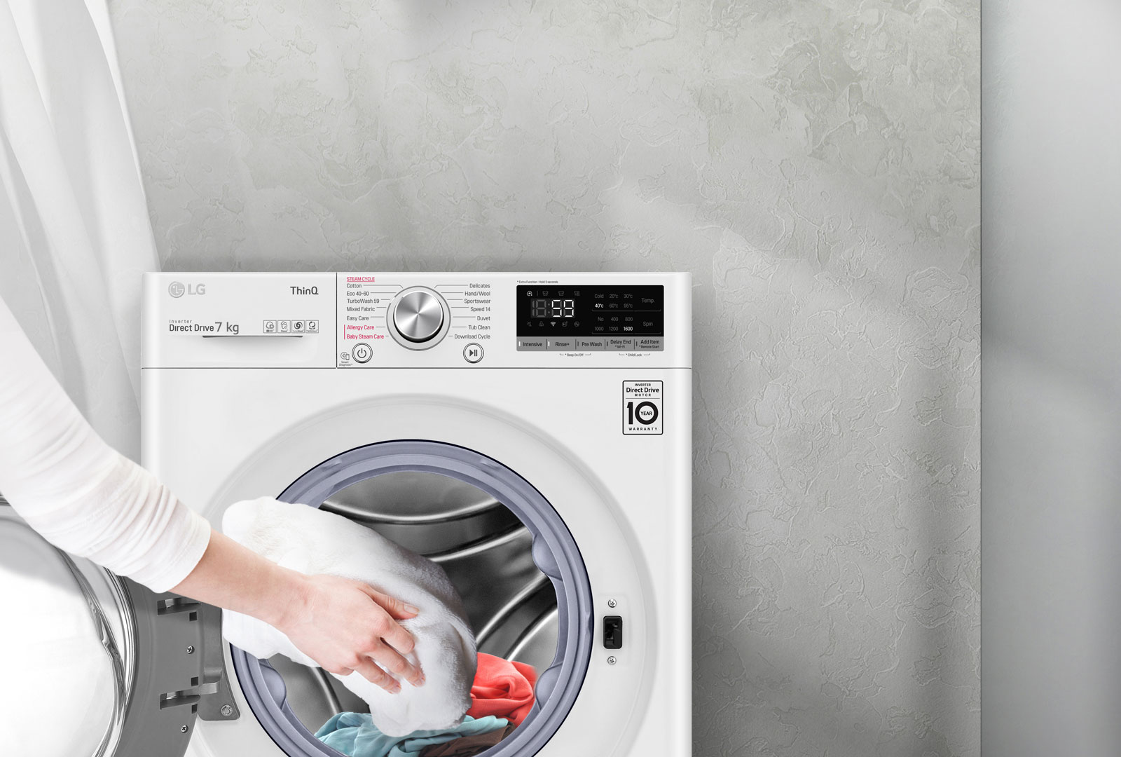 Pause og legge til tøy