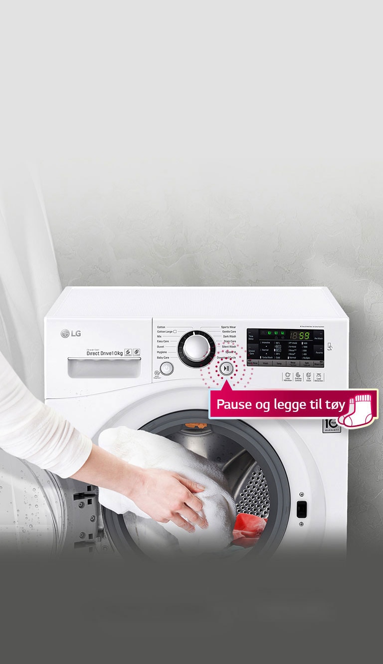 Pausa & Lägg till tvätt