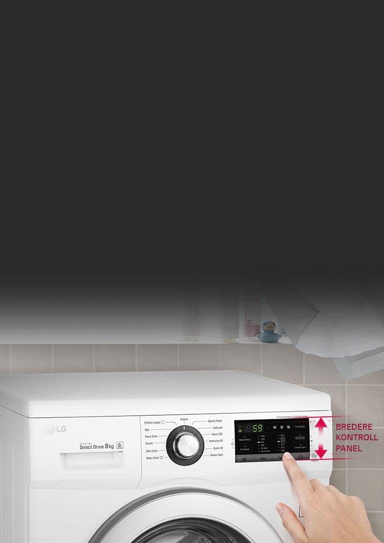 Elegant design og tydelig berøringspanel