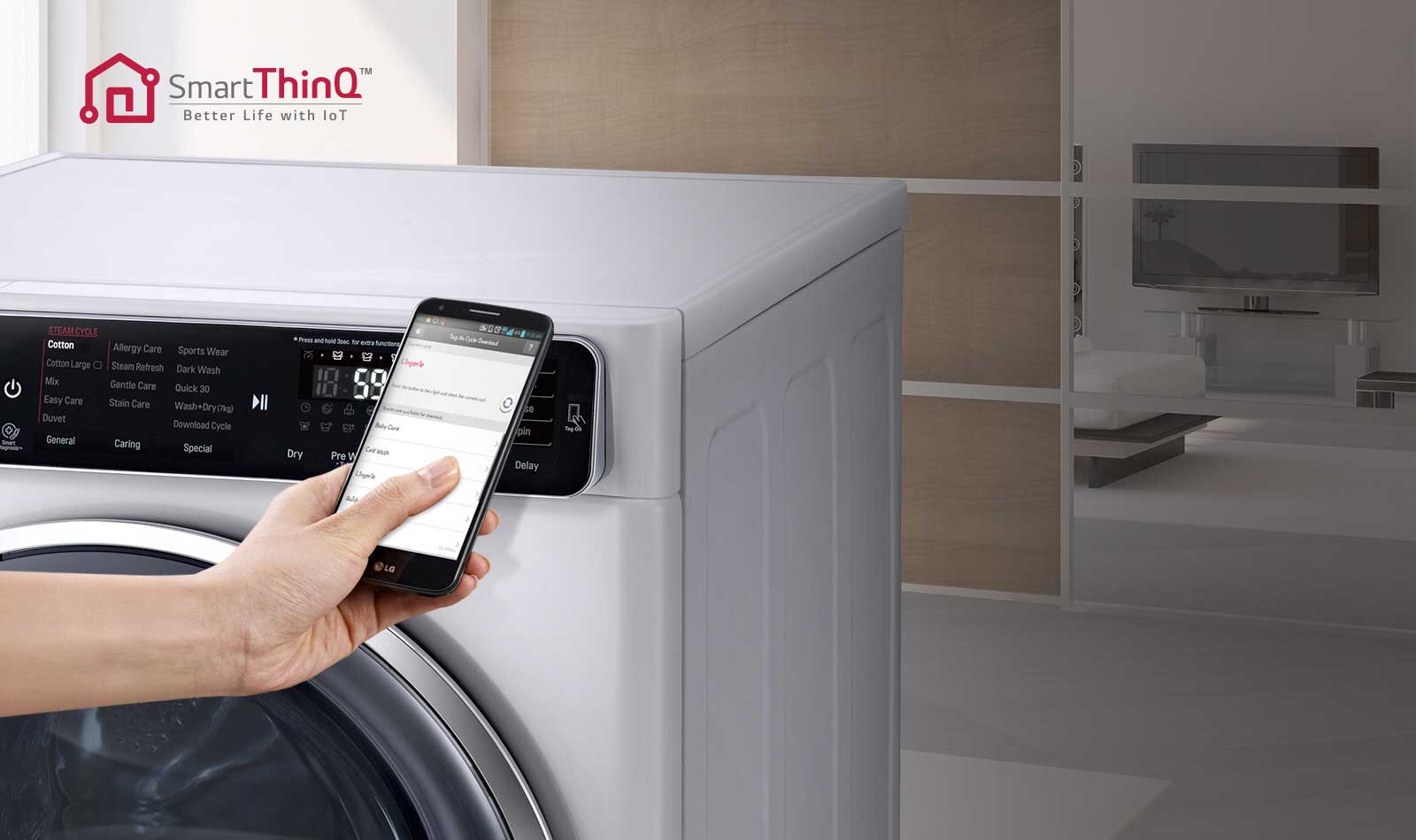 LG F4J5VY3W : 1 9 kg Spa Steam & NFC, 6 Motion Direct Drive LG F4J5VY3W : 1 9 kg Spa Steam & NFC, 6 Motion Direct Drive