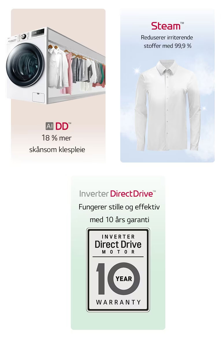 Dette er et bilde som oppsummerer produktet i to kategorier.