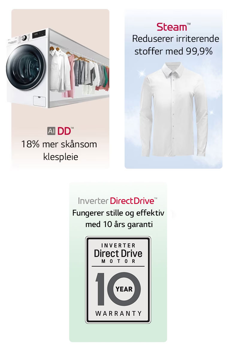 Dette er et bilde som oppsummerer produktet i to kategorier.