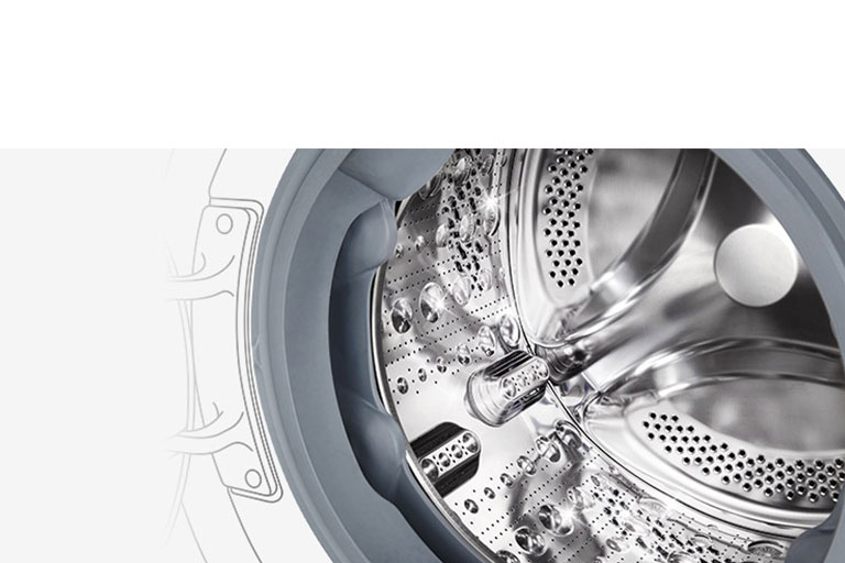 The inside image of the washing machine where the Stainless Lifter can be seen.