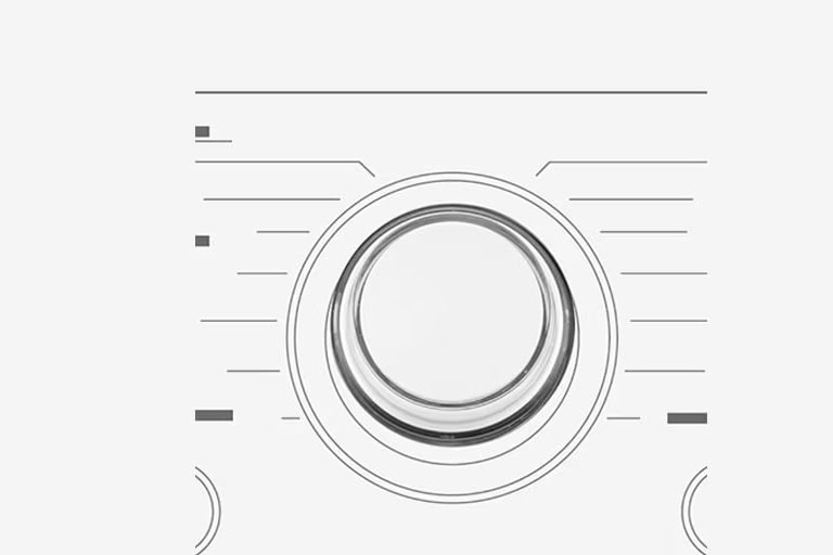 Dette er et forstørret bilde av metallknotten på panelet på en vaskemaskin.