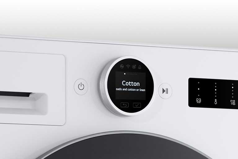 Den viser vaskemaskinen i detalj.