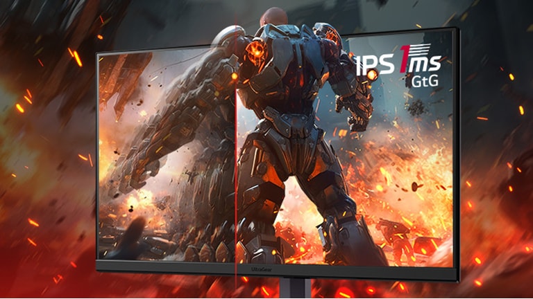 Med IPS 1ms (GtG) kan du oppleve levende og klare bilder fra alle vinkler.	