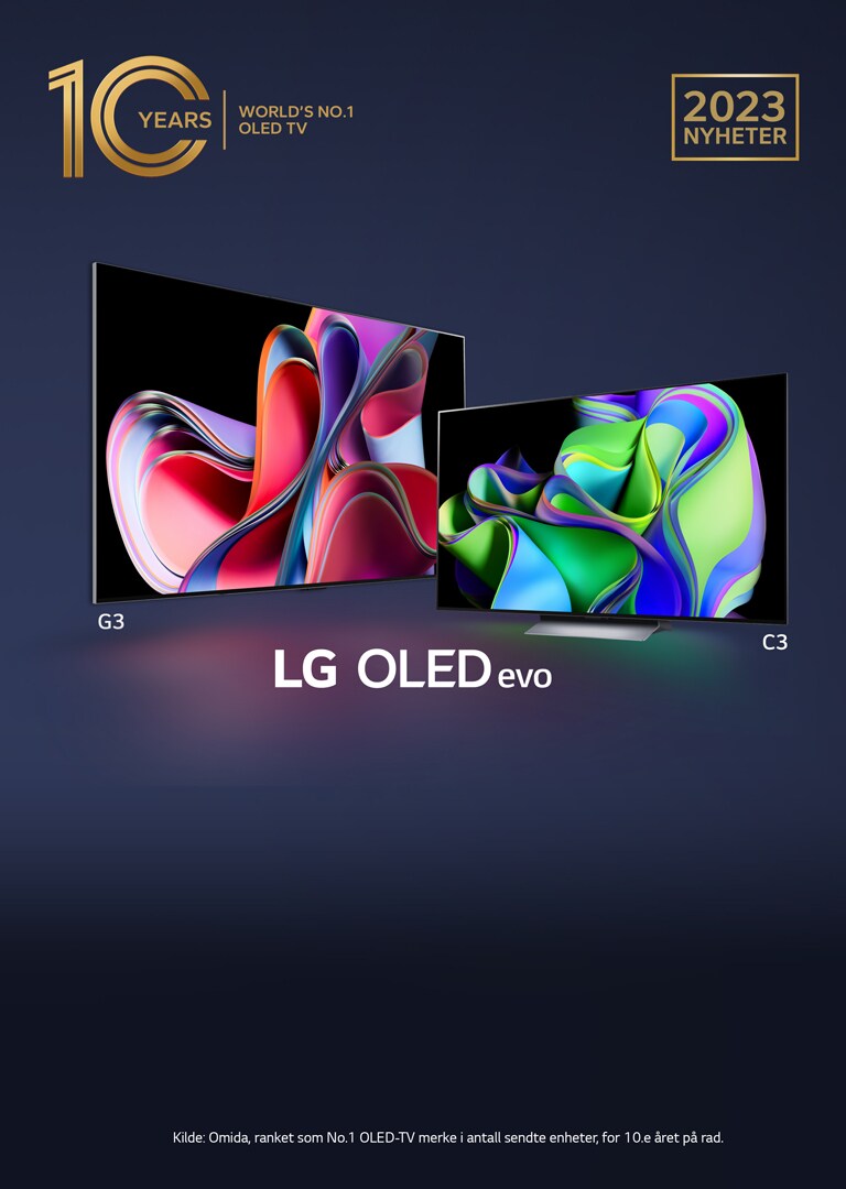 Et bilde av en ung gutt som sitter på gulvet foran en 97-tommers LG OLED G2. Han ser forbauset på den hyperrealistiske dinosaurfilmen på storskjerm.