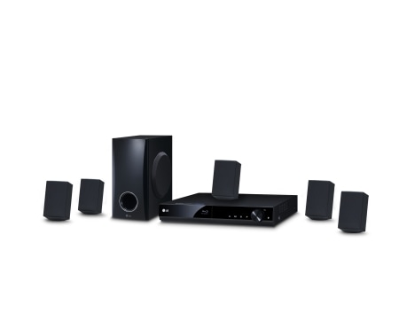 LG 5,1-kanals 3D hjemmekinosystem. SMART Blu-ray med DLNA. Tallboy fronthøyttalere. 5 sekunders oppstart., BH4030SN