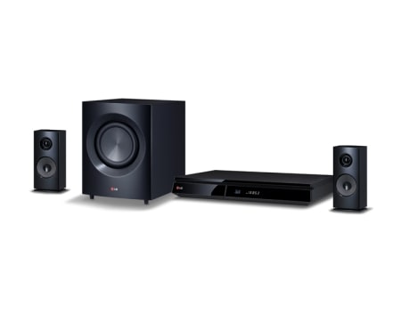 LG 2,1-kanals 3D hjemmekinosystem. Kraftige 600 W høyttalere med aramidmembran. Ekstra SMART Blu-ray med nettlesertilgang, Wi-Fi, DLNA, Private Sound, 4K oppskalering og 3D-støtte. 5 sekunders oppstart., BH7230CN