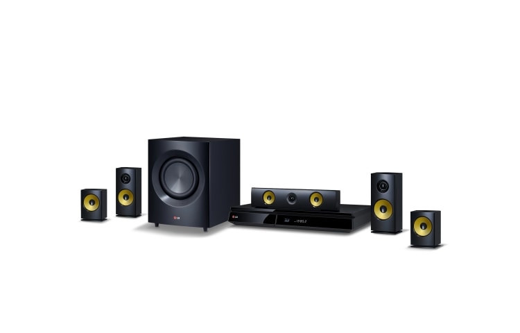 LG 5,1-kanals hjemmekinosystem med trådløse bakhøyttalere. Kraftige 1200 W høyttalere med aramidmembran. Ekstra SMART Blu-ray med nettleser, Wi-Fi, DLNA, Private Sound, 4K oppskalering og 3D-støtte. 5 sekunders oppstart. , BH7230WBN, thumbnail 2