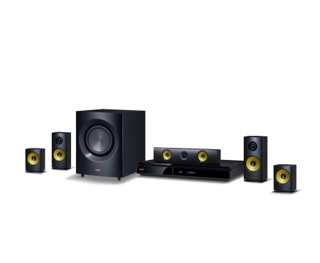 LG 5,1-kanals hjemmekinosystem med trådløse bakhøyttalere. Kraftige 1200 W høyttalere med aramidmembran. Ekstra SMART Blu-ray med nettleser, Wi-Fi, DLNA, Private Sound, 4K oppskalering og 3D-støtte. 5 sekunders oppstart. , BH7230WBN, thumbnail 2