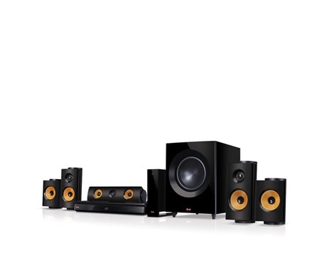 LG 5,1-KANALS HJEMMEKINOSYSTEM MED TRÅDLØSE BAKHØYTTALERE. KRAFTIGE 1200 W HØYTTALERE MED ARAMIDMEMBRAN. EKSTRA SMART BLU-RAY MED NETTLESER, WI-FI, DLNA, PRIVATE SOUND, 4K OPPSKALERING OG 3D-STØTTE. 5 SEKUNDERS OPPSTART. , BH7240BW, thumbnail 2