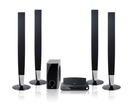 LG 5.1 DVD hjemmekinosystem med høye høyttalere, HT903TA