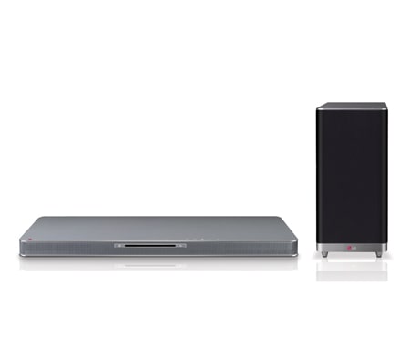 LG Med LG SoundPlate™ får du en bedre lydopplevelse fra flatskjerm-TV-en i en diskré og slank design. På bare 35 mm får du en fyldig og dyp 4.1-lyd med doble innebygde subwoofere. , LAB540, thumbnail 1