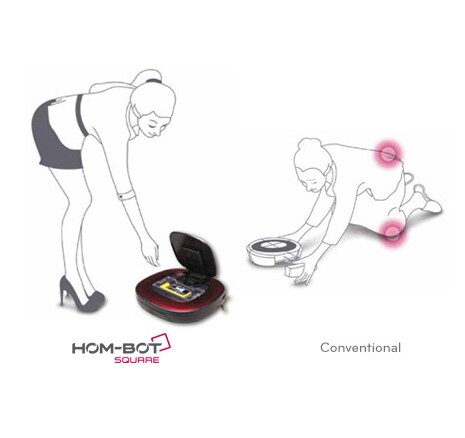 Enkelt å tømme støvbeholderen