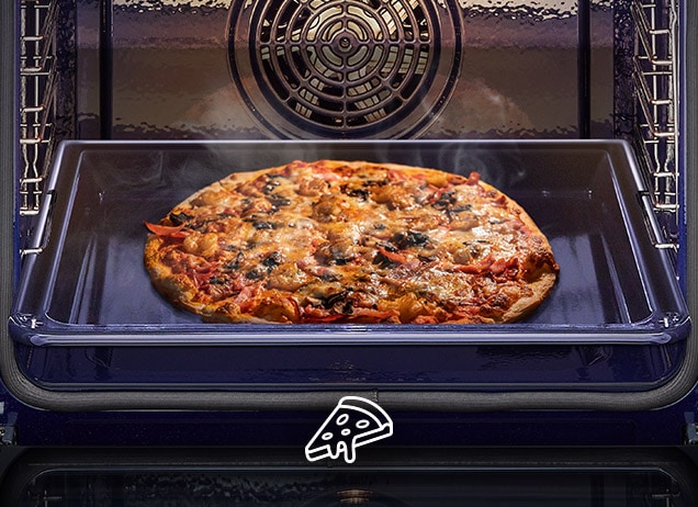 Dette er et bilde av pizza bakt i ovn.