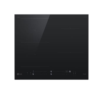 LG Induksjonstopp 59 cm med én Flex-sone, to vanlige soner og Boost-funksjon, top view display on , CBIZ2435B, thumbnail 5