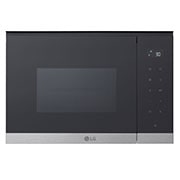 LG 25L innebygd mikrobølgeovn i rustfritt stål med automatisk tilberedning og grill, 900W, Front, MG7Z2593D, thumbnail 1