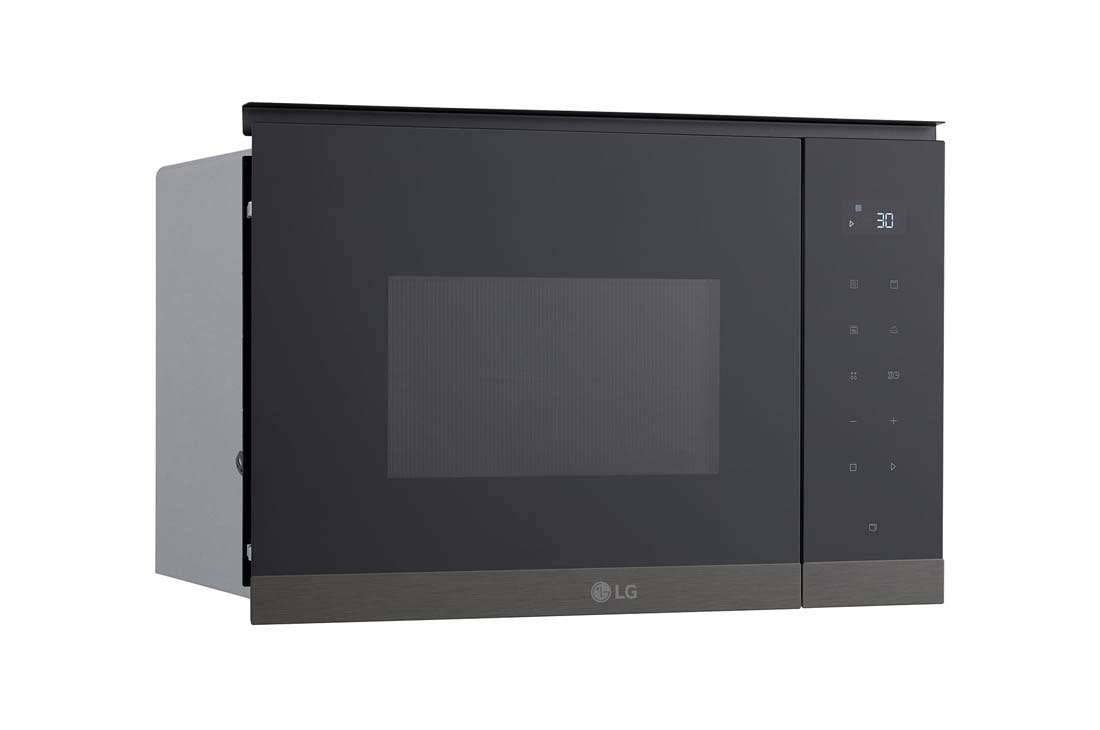 LG 25 liters innebygd mikrobølgeovn i mattsvart stål med automatisk tilberedning og grillfunksjon, 900 W, Grill_detail view, MG7Z2593B, thumbnail 8