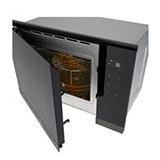 LG 25 liters innebygd mikrobølgeovn i mattsvart stål med automatisk tilberedning og grillfunksjon, 900 W, AutoCook, MG7Z2593B, thumbnail 9
