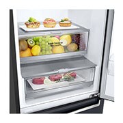 LG 2.03M 384L Kombiskap(Matte Black) - Energiklasse D, Door Cooling™ , GBB72MCEFN, thumbnail 3