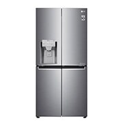LG 508L Door in Door French Door (Shiny Steel) - Energiklasse F, Vann/isdispenser med vanntilkobling og Smart Diagnosis™ med Wi-Fi, GMJ844PZKV, thumbnail 1