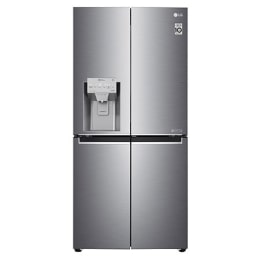 508L Door in Door French Door (Shiny Steel) - Energiklasse F, Vann/isdispenser med vanntilkobling og Smart Diagnosis™ med Wi-Fi2