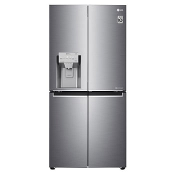 508L Door in Door French Door (Shiny Steel) - Energiklasse F, Vann/isdispenser med vanntilkobling og Smart Diagnosis™ med Wi-Fi1