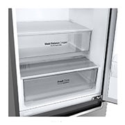 LG 1.86M 341L Kombiskap(Shiny Steel) - Energiklasse E, Door Cooling™ , GBB61PZJMN, thumbnail 4