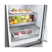 LG 2.03M 384L Kombiskap(Noble Steel) - Energiklasse D, Door Cooling™ og Smart Diagnosis™ med Wi-Fi, GBB92STAXP, thumbnail 3