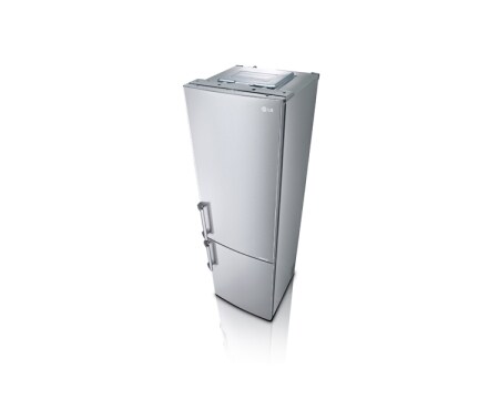 LG Automatisk avrimingi  kombiskap , 201 cm (nettovolum 343 liter), GBB530SWCFE, thumbnail 3