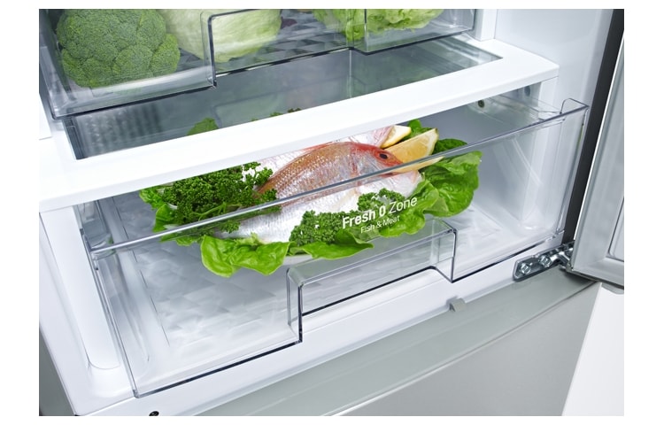 LG Automatisk avrimingi kombiskap , 190 cm (nettovolum 300 liter), GBB539NSHWB, thumbnail 4